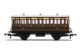 3rd Class 4 Wheel Coach GWR 1889 With Fitted Lights OO Gauge 